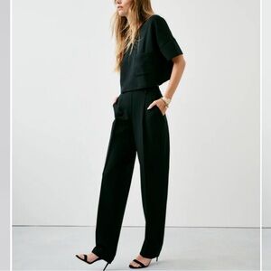 Spanx Ponte Barrel Leg Pant Size Small In Black